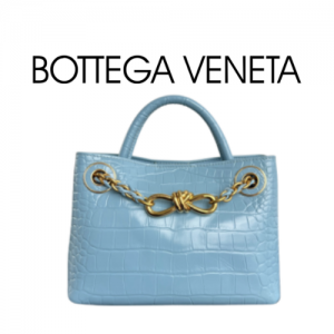 BOTTEGA VENETA 미니 안디아모 악어 가죽 백
