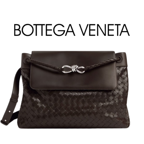 BOTTEGA VENETA 라지 안디아모 메신저 백