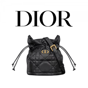 DIOR Miss Caro 드로우스트링 미니 버킷백