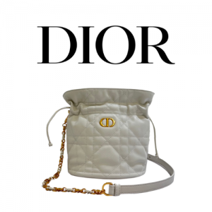 DIOR Miss Caro 드로우스트링 미니 버킷백