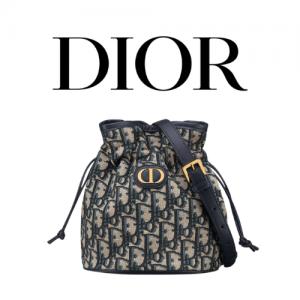 DIOR 30 Montaigne 드로우스트링 미니 버킷백