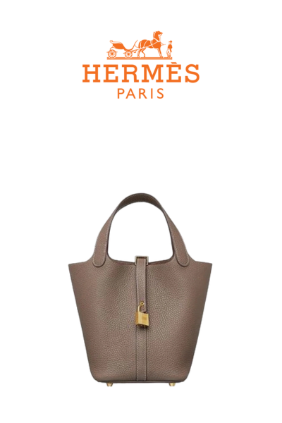 HERMES 피코탄 락 18 Etoupe [Clemence]