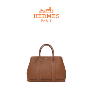 HERMES 가든파티 36 백 Gold