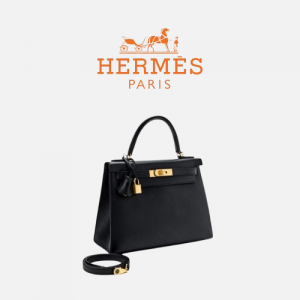 HERMES 켈리 28 백 Noir [Togo]