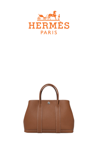 HERMES 가든파티 30 백 Gold