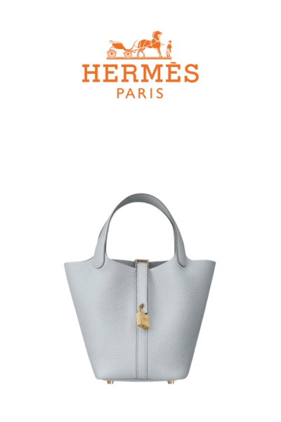 HERMES 피코탄 락 18 Blue Pale [Clemence]