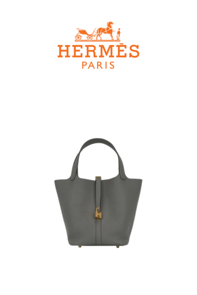 HERMES 피코탄 락 18 Gris Meyer [Clemence]