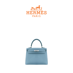 HERMES 켈리 25 백 Blue Jean [Togo]