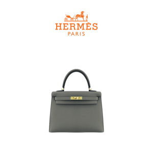 HERMES 켈리 28 백 Gris Mayer [Togo]