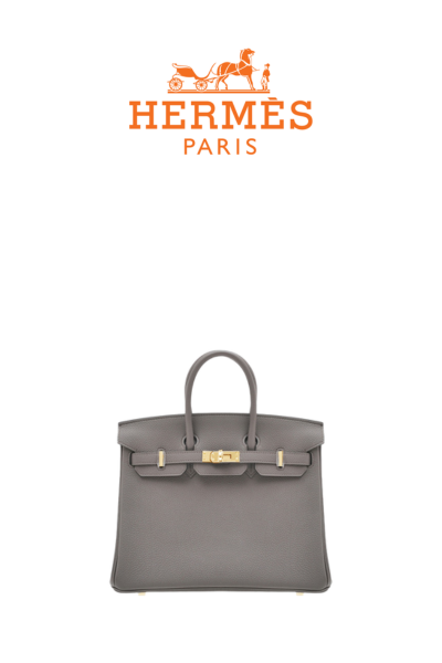 HERMES 버킨 25 백 Gris Etain [Togo]