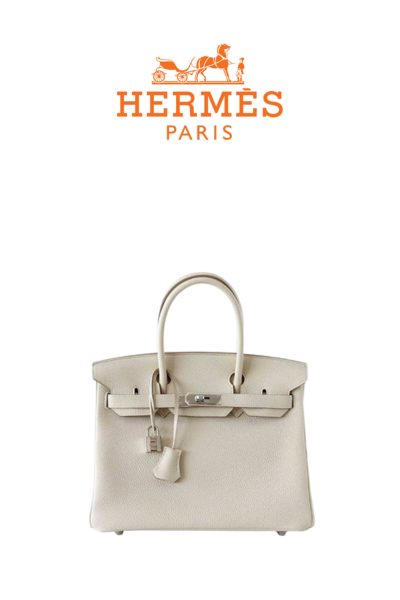 HERMES 버킨 30 백 Blanc [Togo]