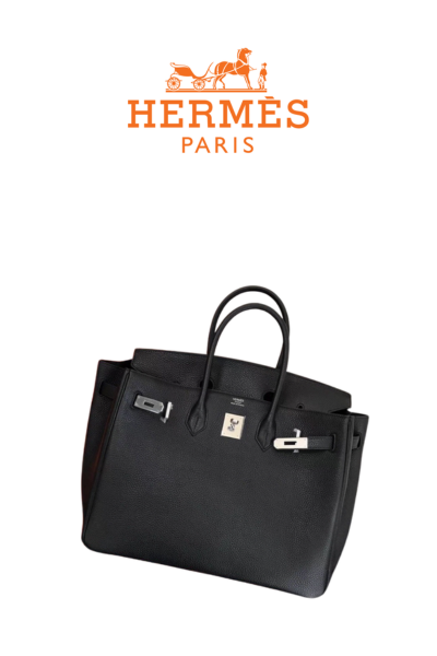 HERMES 버킨 35 백 Noir_Silver [Togo]