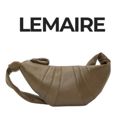 LEMAIRE CROISSANT 스몰 나파 레더백