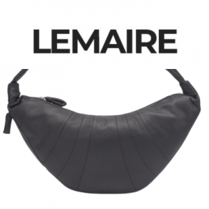 LEMAIRE CROISSANT 라지 카프스킨 레더 크로스백