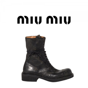 Miu Miu 마일드 빈티지 바이커 마틴 부츠