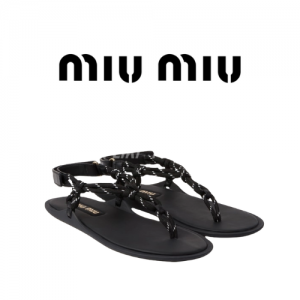 Miu Miu 24 리비에르 클립토 로프 샌들