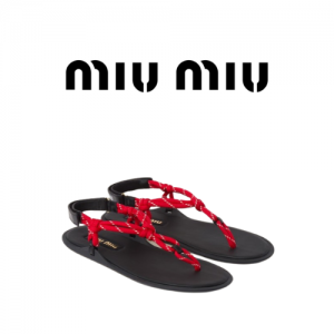 Miu Miu 24 리비에르 클립토 로프 샌들