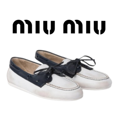[225~260] MIU MIU 레이스업 세일링 슈즈