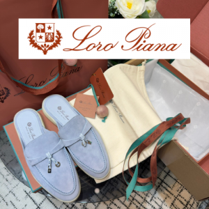 [225~260] LORO PIANA 바부슈 참스 워크 슬리퍼