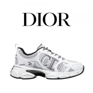 DIOR Chrono 메시 레더 패널 스니커즈