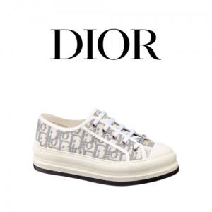 DIOR Walkn Dior 레터링 자수 플랫폼 슈즈