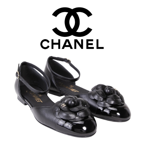 CHANEL 24P 카멜리아 플랫 슈즈