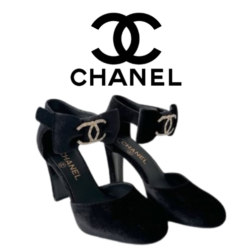 [225~265] CHANEL 빅 다이아 버클 벨벳 보우 메리제인 하이힐_ 9CM