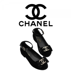 CHANEL 빅 다이아 버클 벨벳 보우 메리제인 슈즈