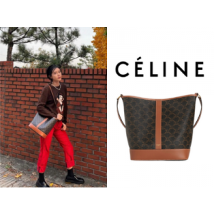 CELINE 트리옹프 미디엄 버킷