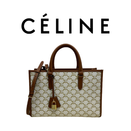 CELINE 트리옹프 미니 호리존탈 카바스 백