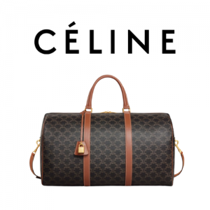 CELINE 라지 트래블백_트리옹프 캔버스