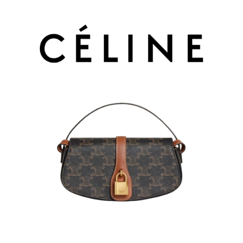 CELINE 트리옹프 타부 스트랩 클러치