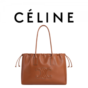 CELINE 퀴르 트리옹프 드로우스트링 카바스 백