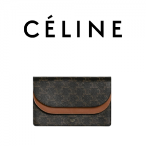 CELINE 트리옹프 캔버스 스트랩 지갑