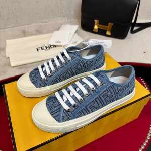 [225~300] FENDI NEW Domino Old Flower FF 캔버스 스니커즈