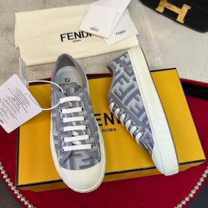 [225~300] FENDI NEW Domino Old Flower FF 캔버스 스니커즈