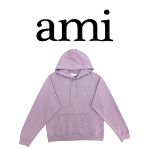 [남녀공용] AMI 러브 루즈핏 코튼 후드 스웨트셔츠