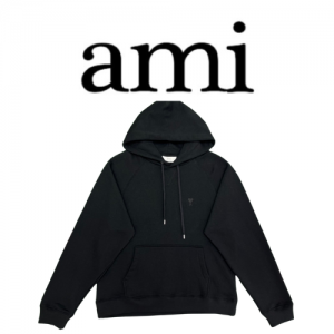 [남녀공용] AMI 러브 루즈핏 코튼 후드 스웨트셔츠