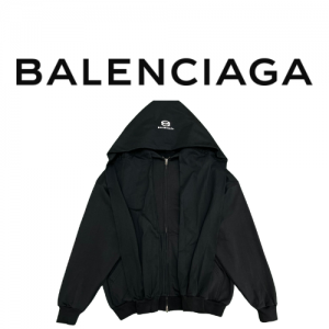 [남녀공용] Balenciaga 유니티 아이콘 인코그니토 오버핏 집업 후드