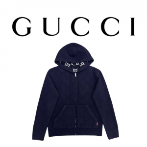 [남녀공용] GUCCI GG 울 리버시블 후드 집업 니트 자켓