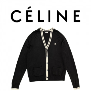 [남녀공용] CELINE 트리옹페 울 니트 가디건