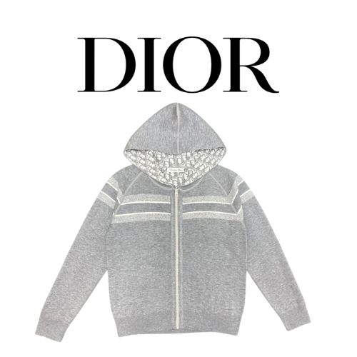 [남녀공용] DIOR 리버시블 집업 니트 후드 가디건