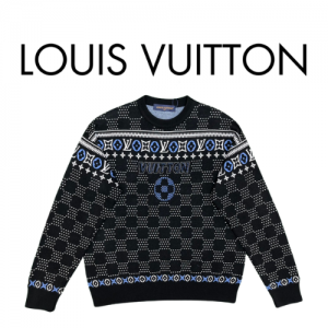 [남녀공용] Louis Vuitton LV 자카드 울 풀오버 니트웨어