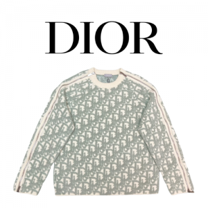 [남녀공용] DIOR 오블리크 지퍼 니트웨어