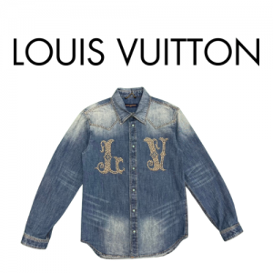 Louis Vuitton LV 슬림 핏 데님 셔츠