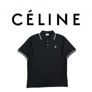 CELINE 코튼 피케 폴로 셔츠