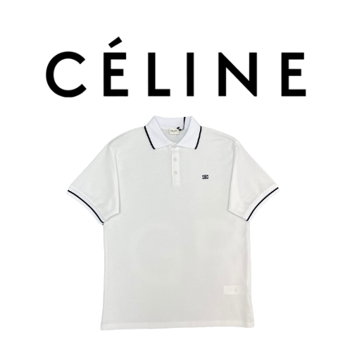 CELINE 코튼 피케 폴로 셔츠