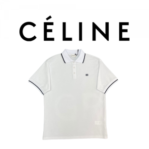 CELINE 코튼 피케 폴로 셔츠