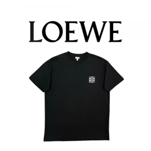[남녀공용] LOEWE 로고 코튼 레귤러핏 티셔츠