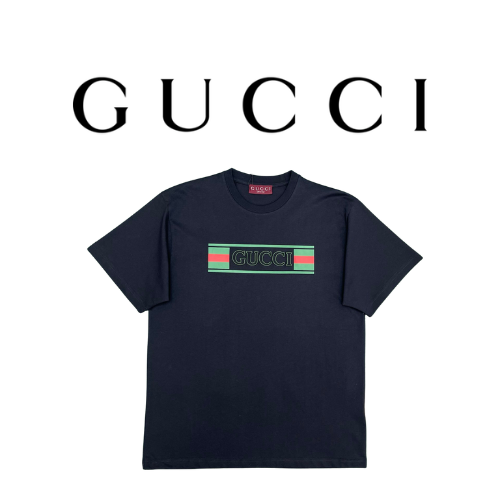 [남녀공용] GUCCI 프린트 코튼 자수 티셔츠